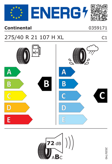 Pneus Continental CrossContact RX XL FR ContiSeal 275/40 R21 107H