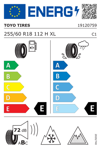 Pneus Toyo Observe GSi6 LS XL FSL 255/60 R18 112H