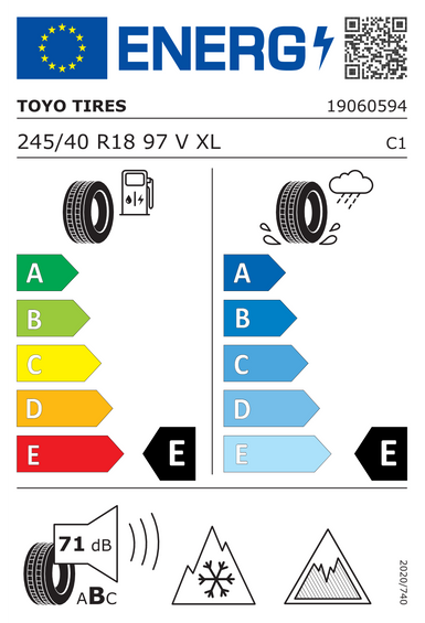 Pneus Toyo Observe GSi6 HP XL FSL 245/40 R18 97V