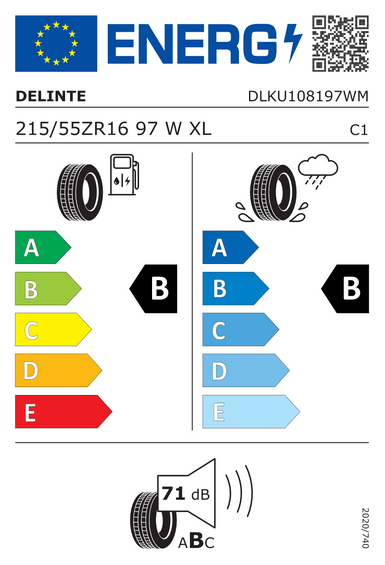 Pneus Delinte DS2 XL 215/55 R16 97W