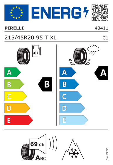 Pneus Pirelli Cinturato All Season SF3 XL SEALINSIDE ELT 215/45 R20 95T