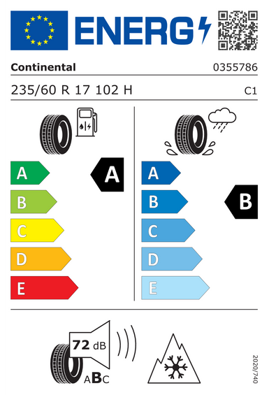 Pneus Continental AllSeasonContact 235/60 R17 102H