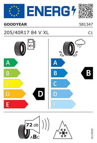 Pneus Goodyear ULTRAGRIP PERFORMANCE 3 XL FP 205/40 R17 84V